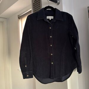 Denim Forum at Aritzia Corduroy button up
